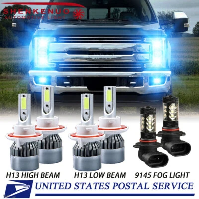 Kit de faros antiniebla LED 8000K para Ford F-250 350 Super Duty 2005-2020 Foto 1 de 4
