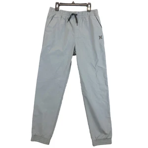 Hurley Jogger Pants Gray Boys Large Pull-On Elastic Waist Pockets Comfort - Picture 1 of 11