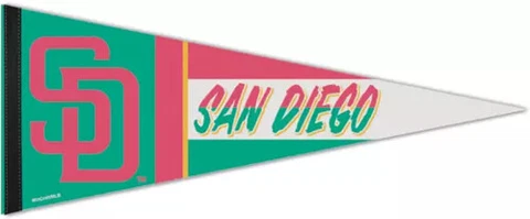 SAN DIEGO PADRES Official MLB City Connect Style Premium Felt PENNANT Cover