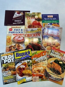 Vintage #1 Cookbook Lot of 10 Mixed Dates Food Recipes Cooking - Picture 1 of 12