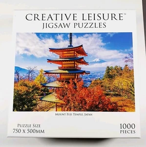 Mount Fuji Temple 1000 Piece Jigsaw Puzzle Creative Leisure Size 75cm X 50cm - Picture 1 of 8