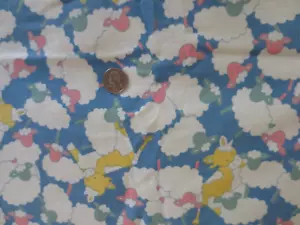 3690. "COUNTING SHEEP" Cotton FLANNEL Craft, Quilting FABRIC--43" x 4-1/2 yds. - Picture 1 of 2