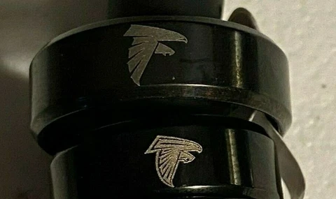 Atlanta Falcons black Titanium Rings, sizes 6-14 Cover