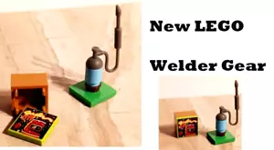 New LEGO Welder Box Set Tig Welder Manual Printed Lid Classic American Red Hood - Picture 1 of 1