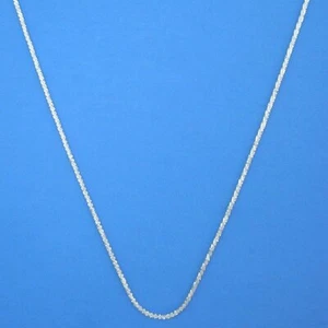 Collana catena N226B argento sterling 24,5" croce 2mm nuova massiccia italiana 925 - Foto 1 di 3