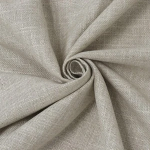 Burgos Spanish Linen Fabric Natural Beige Thick Weave Upholstery Curtain Cushion - Picture 1 of 4