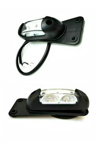 2x LED Demarcazione 12V 24V di Delimitazione E9 Luci Posizione Camion Rimorchio - Picture 1 of 7