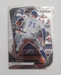 T.J. Zeuch~Toronto Blue Jays~2020 Panini Prizm #3 RC "Rookie Card"