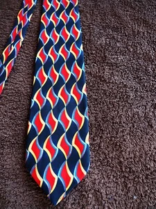 Dixons Vintage Necktie length 60 inch width 3.4 inch Abstract - Picture 1 of 5