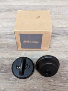 Schlage B60622 llave de un solo cilindro grado 1 cerrojo serie B negro mate - Imagen 1 de 6