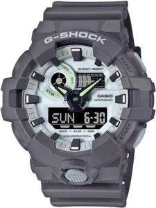 Casio G-Shock Hidden Glow Gray Ana Digi World Time Watch GA-700HD-8AJF - Bild 1 von 4
