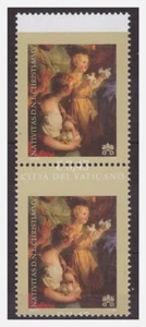 VATICANO 2005 - NATALE  - EURO 0,45  COPPIA    DENTELLATURA SPOSTATA   MNH  ** - Picture 1 of 1