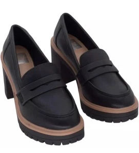 Zapatos mocasines para mujer DV by Dolce Vita negros Jayjay, NEGRO LISO, talla 7 - Imagen 1 de 5