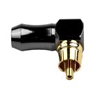 Right Angled Gold Plated RCA Plug HIFI Audio Phono Cable RCA Cable Connector