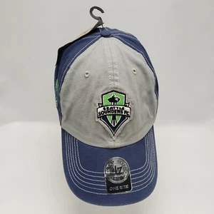 Seattle Sounders FC MLS 47'Brand Soccer Strapback Hat Cap OSFA NWTs  - Picture 1 of 6