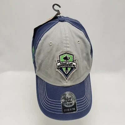 Seattle Sounders FC MLS 47'Brand Soccer Strapback Hat Cap OSFA NWTs  - Image 1 of 4