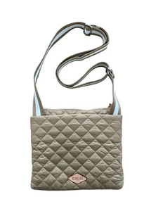 MZ Wallace Beige Quilted Metro Flat Messenger bag Crossbody - Picture 1 of 4