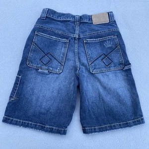 VTG Jnco Shorts Size 14 Premium Cooper Carpenter Denim Jean Baggy Skater Y2K - Picture 1 of 14