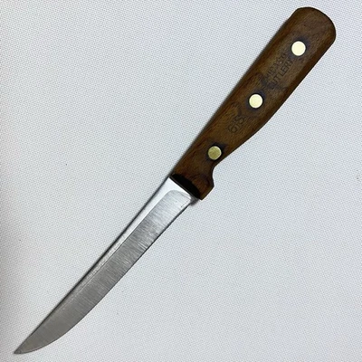 Cuchillo deshuesador utilitario Chicago Cutlery 61S mango de nogal espiga completa acero inoxidable Foto 1 de 4