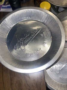 9 Vintage!!!! Marie Callender's 9" Aluminum Pie Pan Plates Tins~MC FREE GIFT!!! - Picture 1 of 5