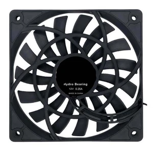 Mute 120mm 12cm PWM Ventilateur de Refroidissement Mince 12mm, 120X120X12mm DC 12V 0.25A5013 - Photo 1/8