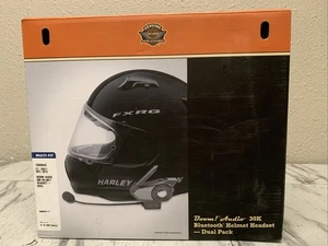 Harley Davidson Boom Audio 30K Bluetooth Helmet Headset Dual Pack - Picture 1 of 13
