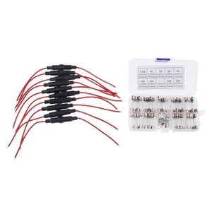 72-teiliges Set Mit Flinken Glassicherungen, 6 X 30 Mm, + 16 AWG-Draht, - Picture 1 of 7