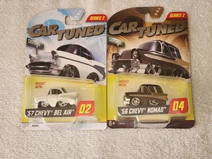 2025 CAR TUNED SERIES 2 CARS WALGREENS EXCLUSIVE (#2 '57 Bel Air & #4 '56 Nomad) - Picture 1 of 3