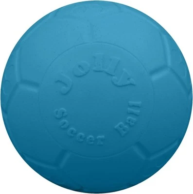 Jolly Pets Large Soccer Ball Large/X-Large: 8 Inch Diameter, Ocean Blue  - Image 1 of 4