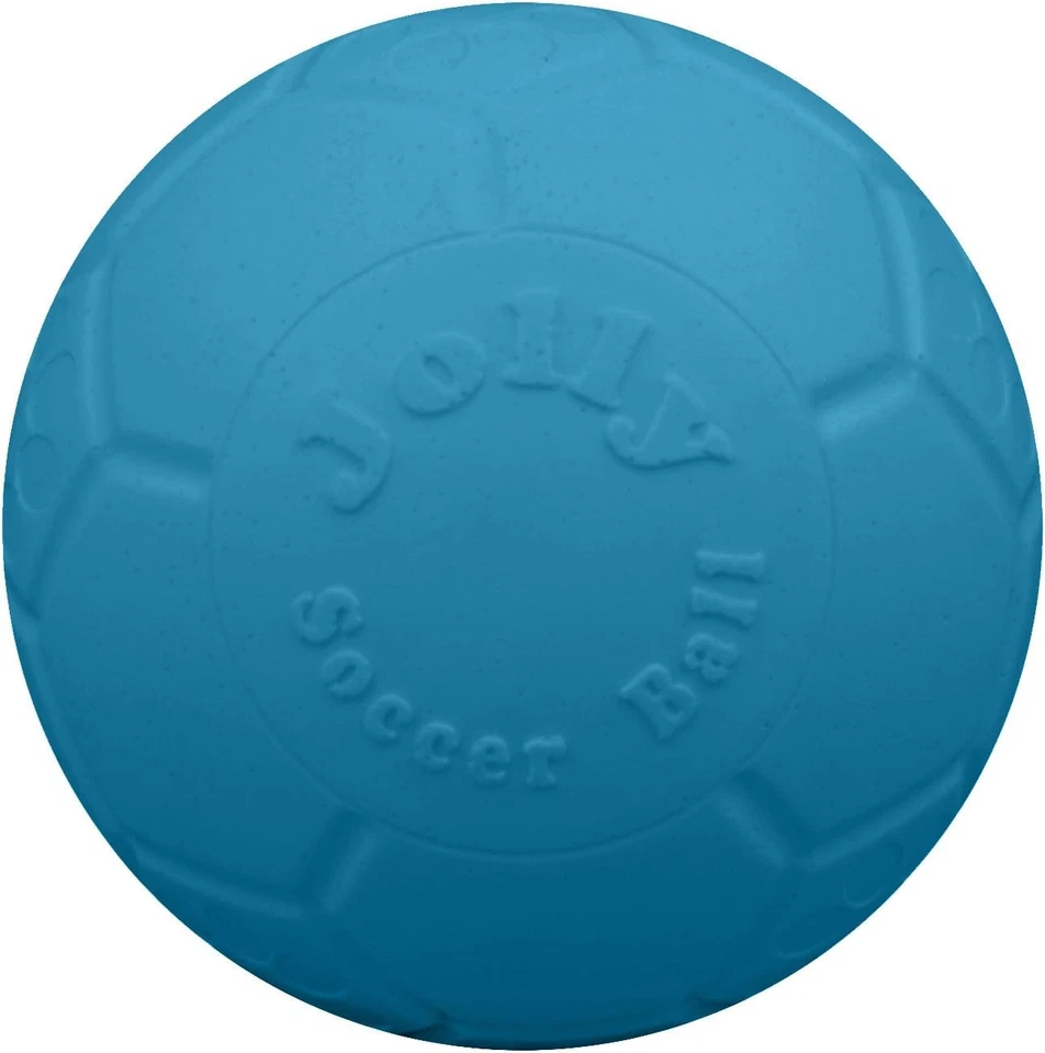 Jolly Pets Large Soccer Ball Floating-bouncing Dog Toy 8 Inch Diameter Ocean