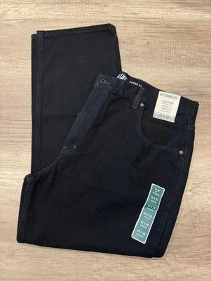 Pantalones de mezclilla negros de pierna recta calce regular Outdoor Life para hombre 40 x 30 nuevos con etiquetas Foto 1 de 2