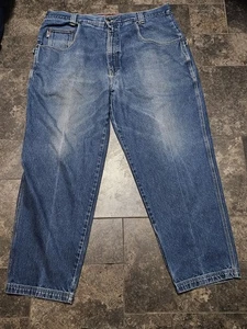 44x30 Vintage Lugz Jeans Mens Blue Carpenter - Picture 1 of 7
