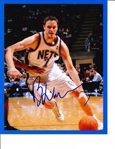 NEW JERSEY NETS BOSTJAN NACHBAR SIGNED 8X10 - Picture 1 of 1