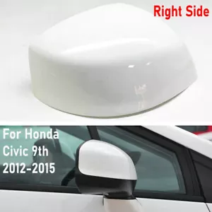 Cubierta del espejo retrovisor lateral derecho para Honda Civic 9th 2012-2015 blanco coche - Imagen 1 de 6