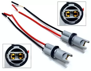 Universel Tressé Fil Femelle Douille 168 T10 Pgl Arrière Côté Marqueur Lampe Fit - Picture 1 of 7