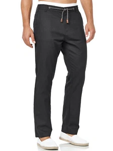 Pantalones de lino para hombre Indicode Veneto pantalones de tela pantalones chinos pantalones ligeros de verano - Imagen 1 de 63