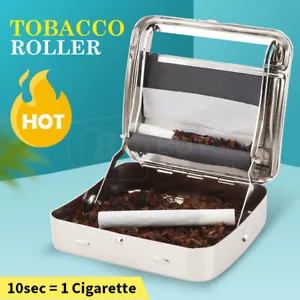 Metal Automatic Cigarette Tobacco Roller Roll Rolling Machine Box Case Tin OG - Picture 1 of 8