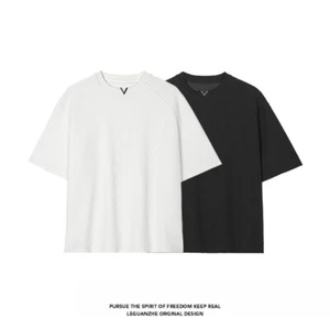Summer V-neck Short Sleeve Muscle Tee Shirts Casual T-shirt Top Blouse - Imagen 1 de 12