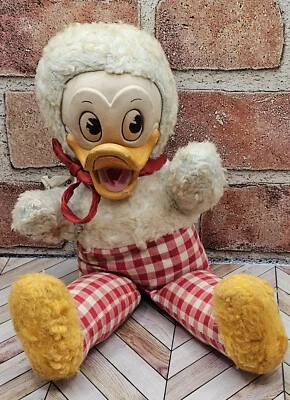 Donald Duck Gund Walt Disney De colección Cara de Goma Años 40-50 Muy Raro Difícil de Encontrar Foto 1 de 4