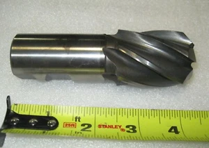 SQUARE END MILL  with ANGLE. 1.500 in dia. 6 flute.  1 1/4" shank.   SKF  XP75C - Picture 1 of 8