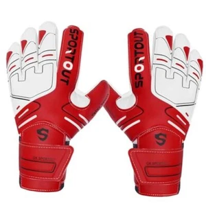 Youth&Adult Goalie Goalkeeper Gloves,Strong Grip for The Toughest 10 Red - Picture 1 of 7