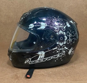 SCORPION EXO-R320 Motorcycle Helmet. Black XS 6 5/8" to 6 3/4" - Foto 1 di 11