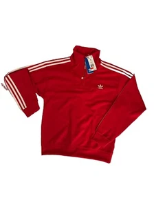 NWT Men’s Adidas Originals Better Scarlet Funnel Neck Track Top Size Small - Picture 1 of 12