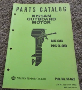 Manual de catálogo de piezas fueraborda Nissan NS8b y NS 9,8B marzo 1998 - Imagen 1 de 2