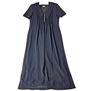 Vintage Cynthia Howie Maggy Boutique Dress Women 6 Black Midi Wednesday Adam 80s - Picture 1 of 8