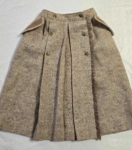 Vintage Cacharel Paris Wool Blend Knee Lenght Skirt Size 8 - Picture 1 of 7