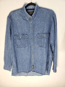 Chaqueta de mezclilla azul claro vintage Timberland Weathergear para hombre talla grande años 90 - Imagen 1 de 10
