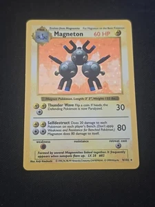 Magneton 009/102 Base Set (Sin Sombras) Holo Pokemon TCG WOTC De Colección 1999 LP- - Imagen 1 de 3