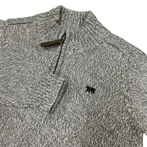 Carter's Kid Size 7 1/4 Zip Sweater Gray Heavy Knit Cotton Quarter New with Tags - Picture 1 of 9
