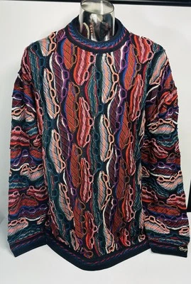 Vintage Coogi Men's 3D Knit Sweater Tops Multicolor Colorful - Image 1 of 4